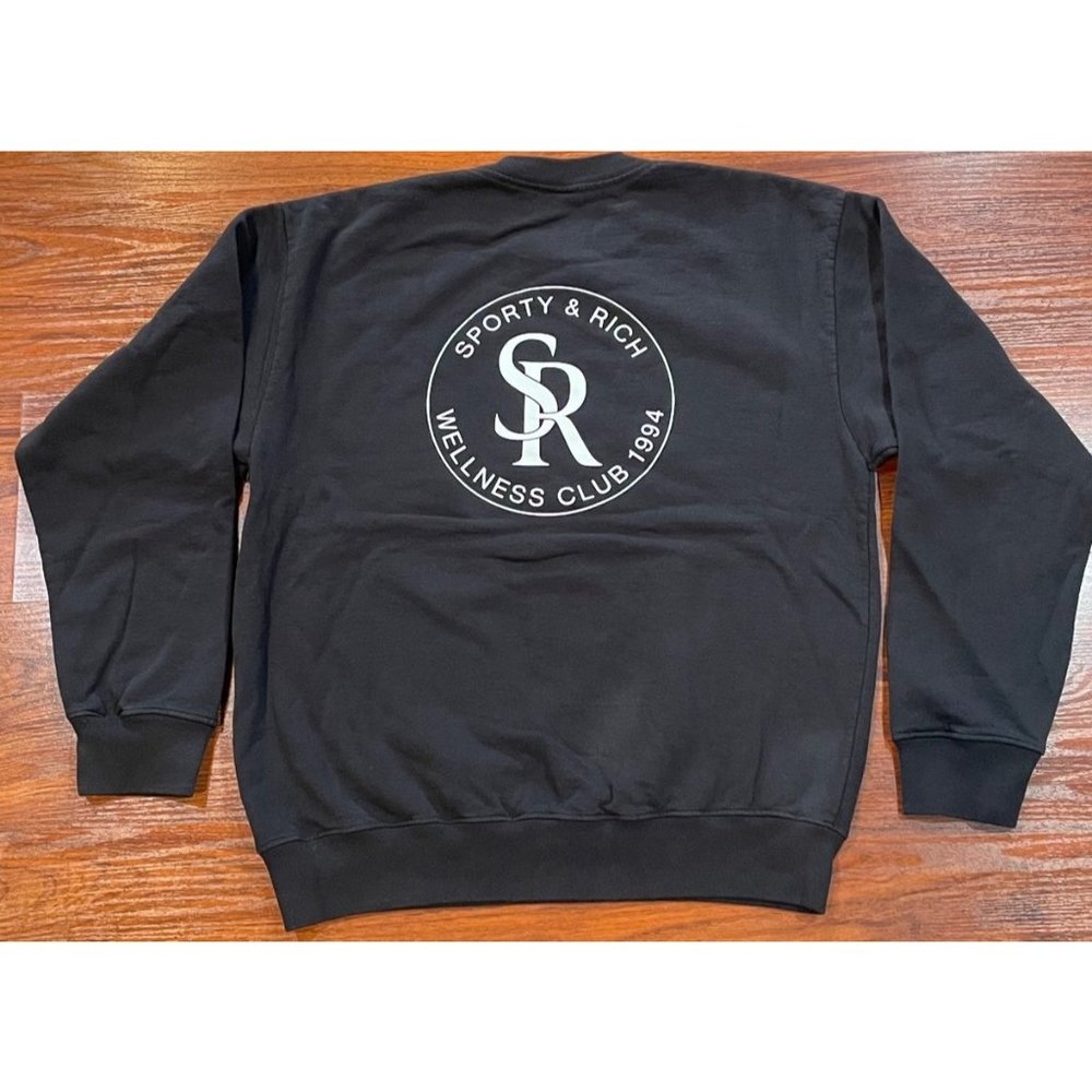 SPORTY AND RICH WELLNESS SWEATSHIRT SZ S - Picture 2 of 6
